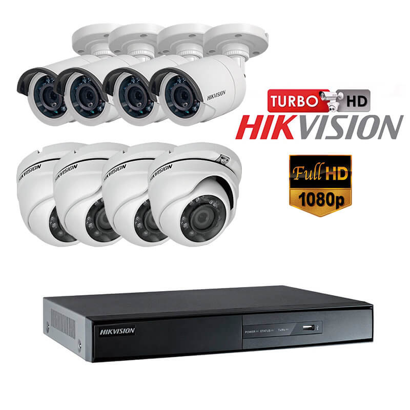 KIT DE 8CÁMARAS HIKVISION