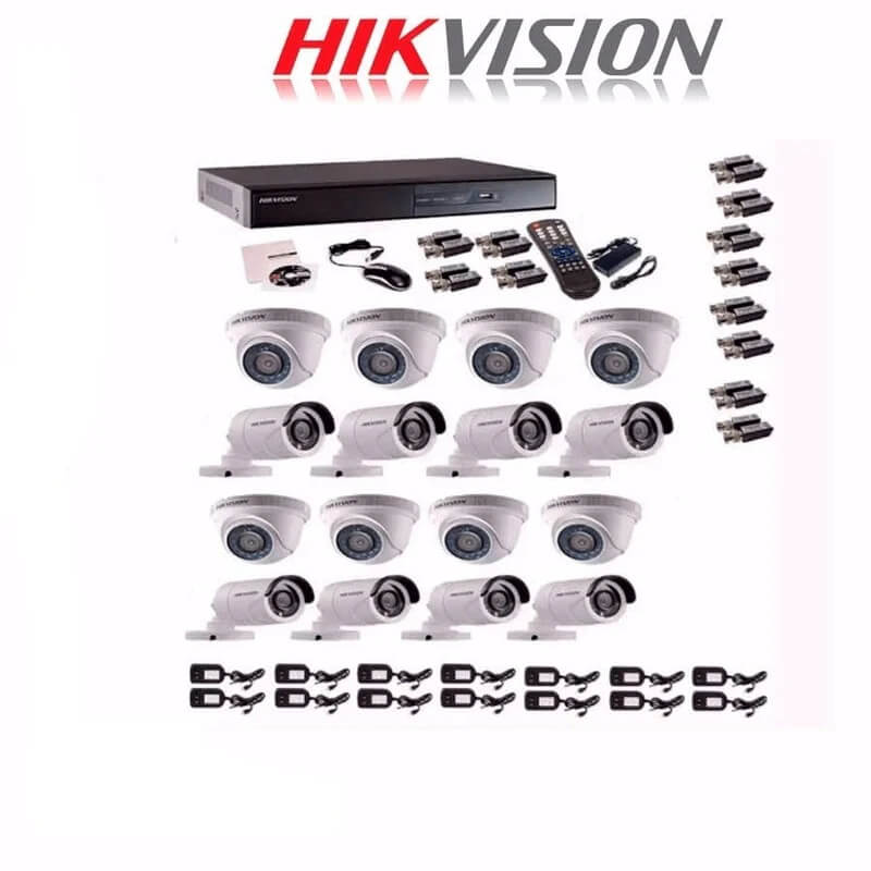 KIT DE 16 CÁMARAS HIKVISION