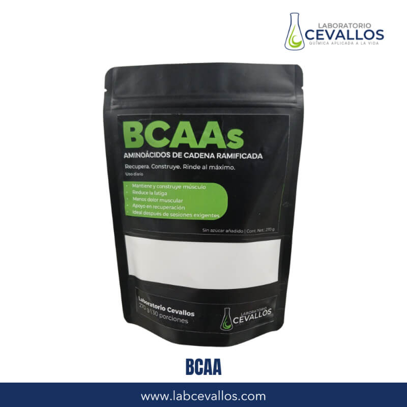 BCAA 2:1:1 en Polvo 270 g | Aminoácidos de Cadena Ramificada para Recuperación Muscular | Lab Cevallos