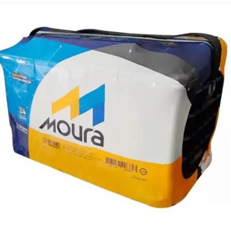 BATERIA MOURA BRASILEÑA CAJA 66 M70KE CON 15 PLACAS 70 AMPERIOS POLARIDAD INVERTIDA (- +)