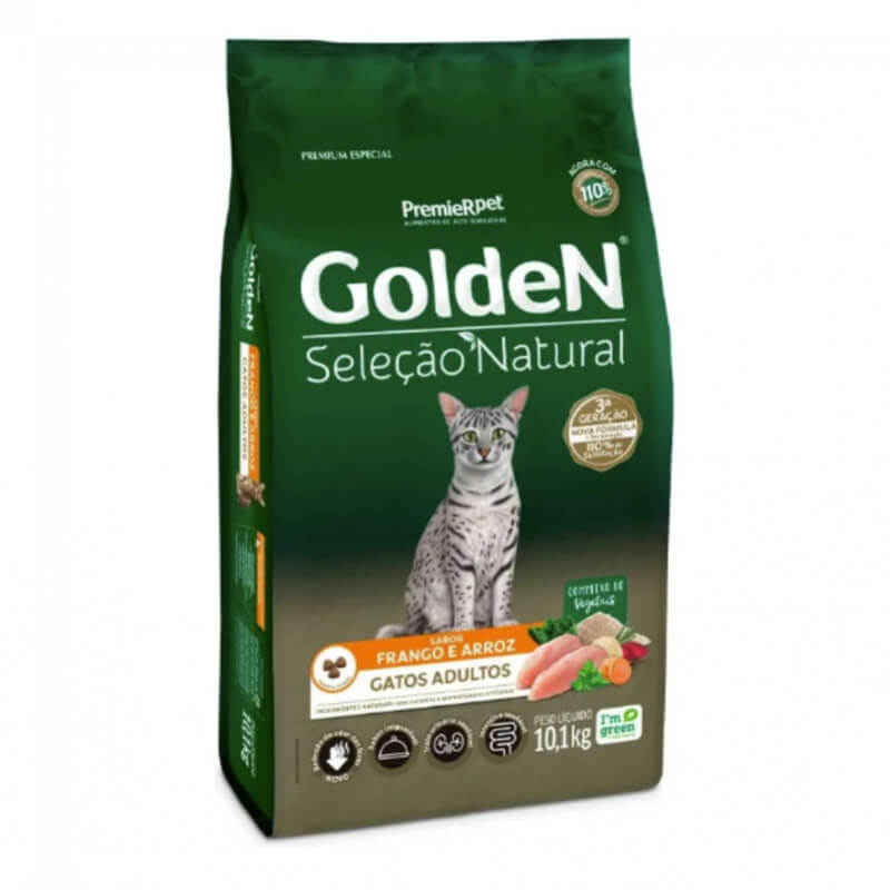 GoldeN® Selección Natural Gatos Adultos Sabor Pollo y Arroz 10,1kg