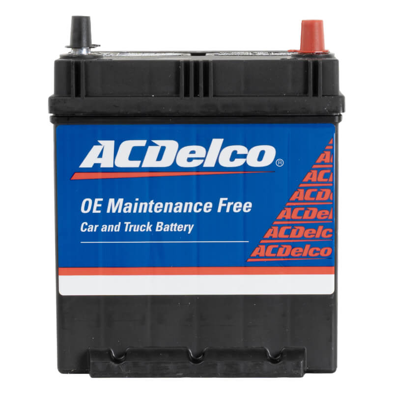 BATERIA ACDELCO AMERICANA NS40 B19R BORNE FINO 11 PLACAS 35 AMPERIOS POLARIDAD DERECHA (- +)