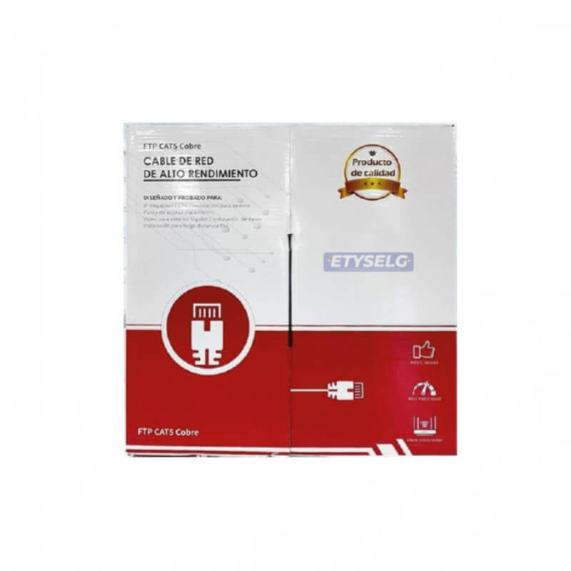 Cable FTP Exterior Cat 5e 305m 100% Cobre Teclam