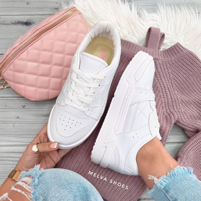 Sneakers Blancos Bajas : Estilo Urbano, Comodidad y Tendencia