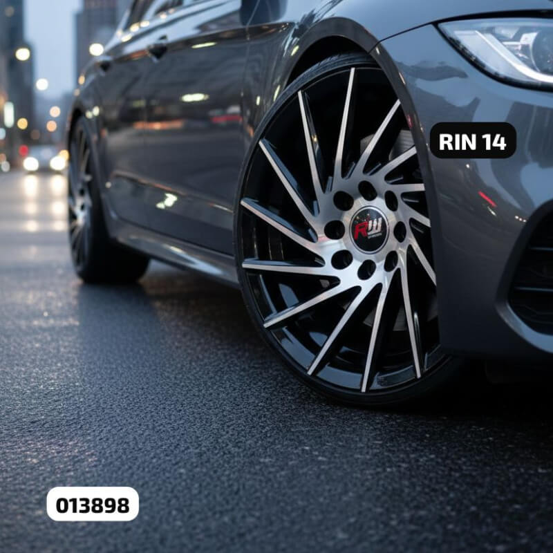 AROS RW 14X6 MAGNESIO 100/114.3X8 BLACK MACHINED 803.705