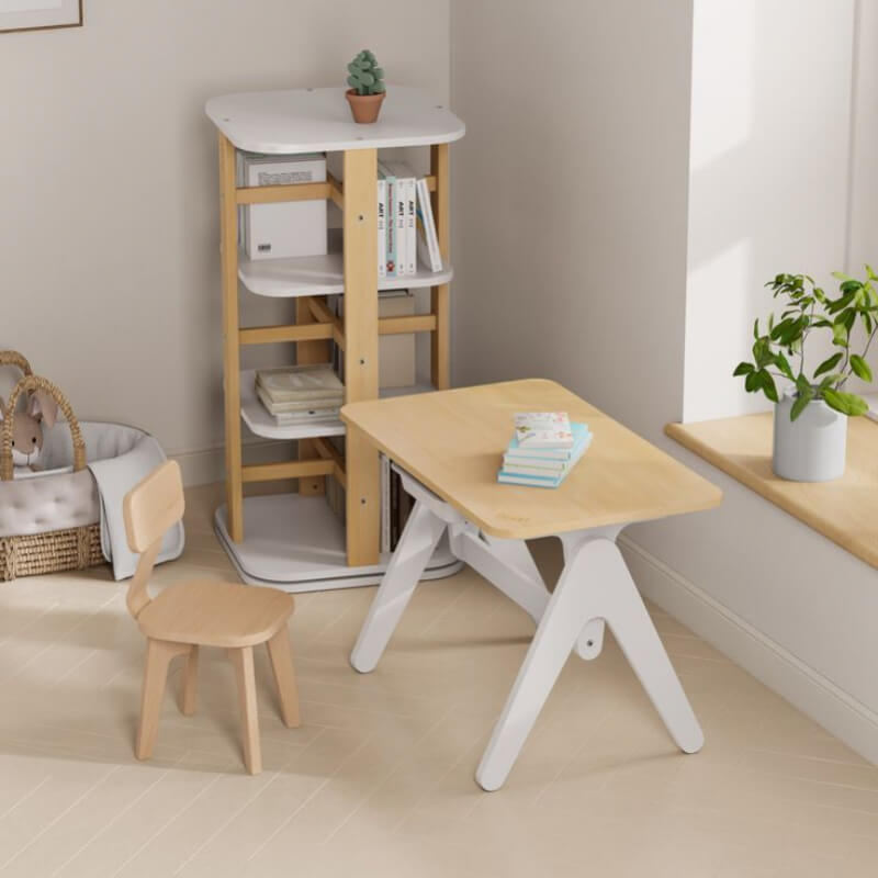 Mesa infantil evolutiva - Blanco/Rosado/Celeste