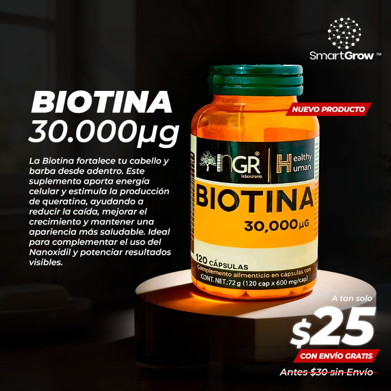 Biotina|Barba y Cabello|Estimulación desde Dentro