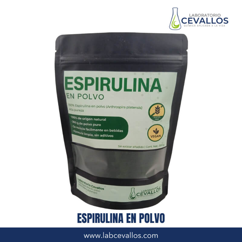 Espirulina Pura Orgánica 300 g | Proteína Vegetal y Antioxidantes Naturales
