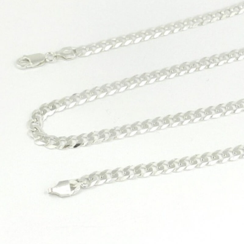 Cadena Grumet 040: Lomo de Corvina, Cubana, Martillada | Elegancia y Estilo Único | Joyería de Plata