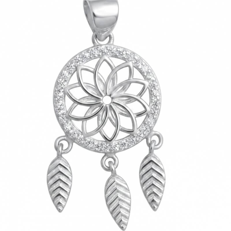 Dije Atrapasueños Plata Ley 925 - Amuleto Protección y Sueños
