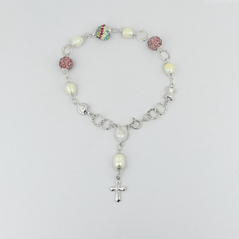 Pulsera Plata de Ley 925 - Denario Bola Tutti Perla | Elegancia y Estilo Único