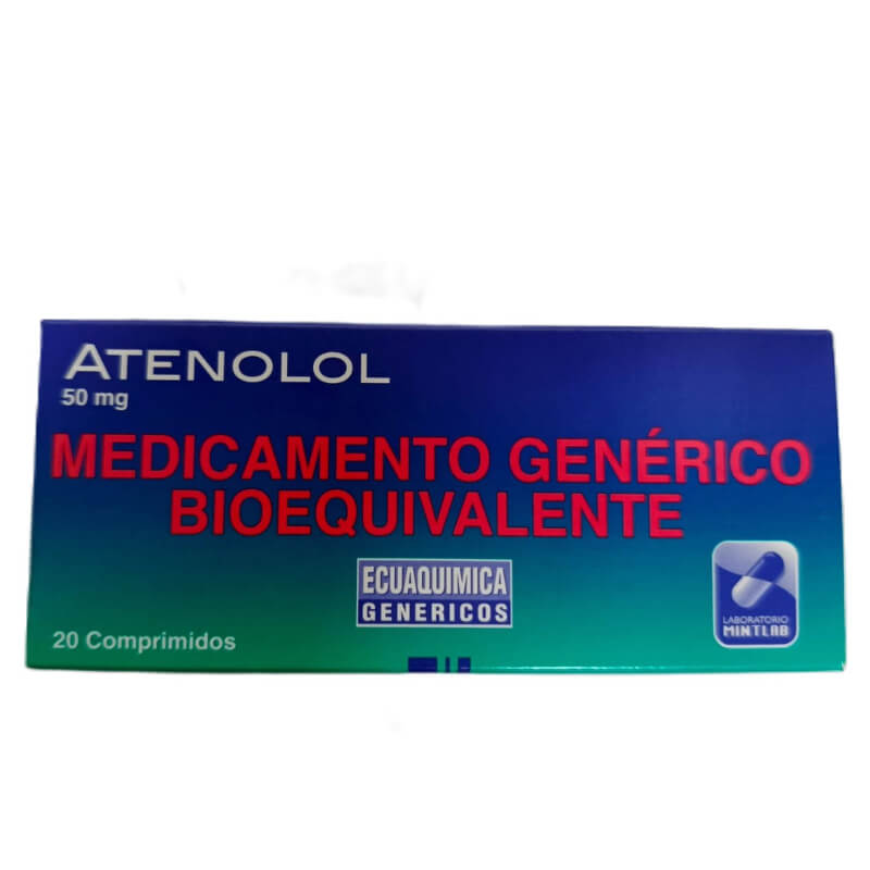 ATENOLOL 50MG TABLETAS X 20