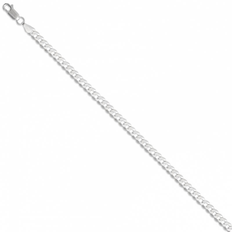 Cadena de Plata Ley 925 Tejido Barbada 50cm – Joyería Masculina y Femenina de Calidad