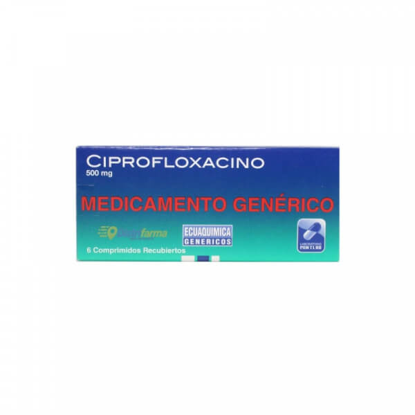 CIPROFLOXACINO 500MG COMPRIMIDOS X 6*1