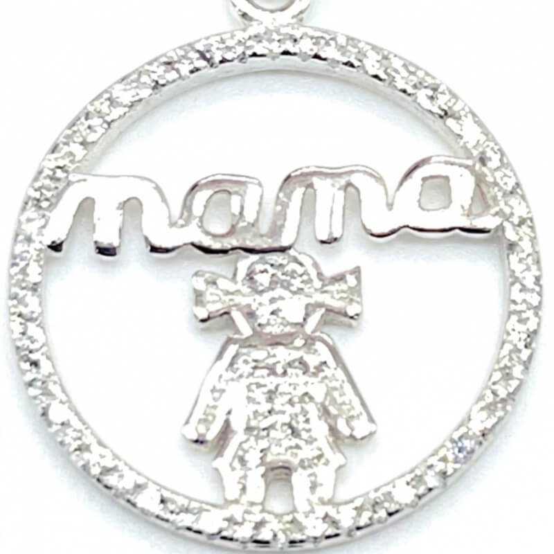 Dijes de Niños con Circones Brillantes | Plata 925 con Zirconia Cúbica para Collares y Pulseras