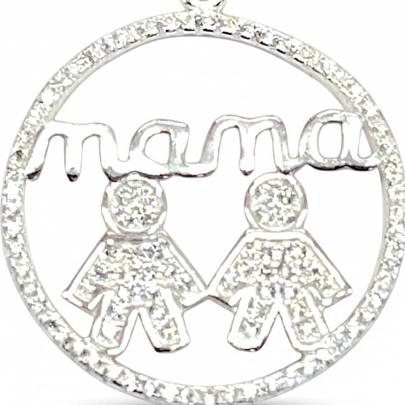 Dijes de Niños con Circones Brillantes | Plata 925 con Zirconia Cúbica para Collares y Pulseras