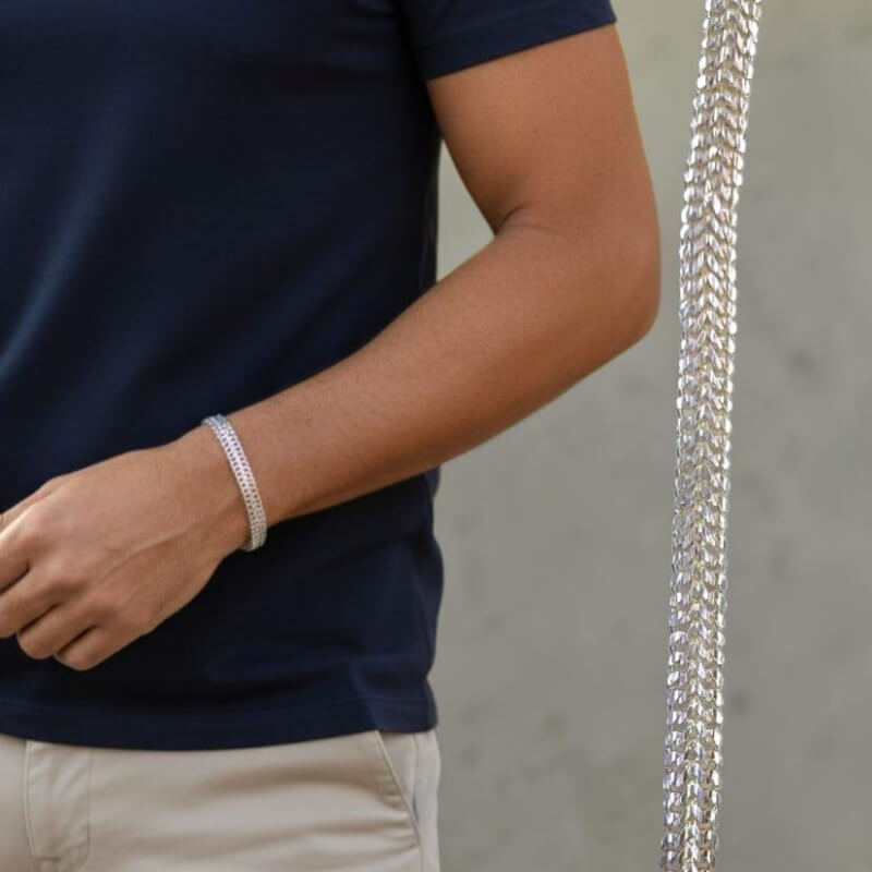 Pulsera de Plata 925 Genuina para Hombres - Estilo Moderno, Elegante y Minimalista | Regalo Ideal y Duradero