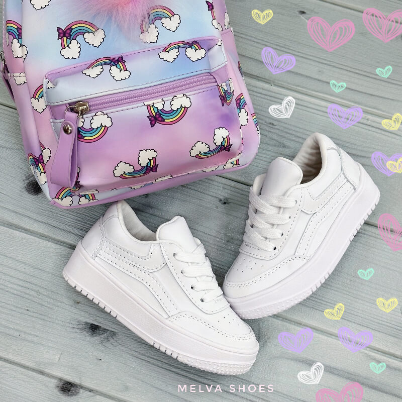 Sneakers Blancos de Niña: Sneakers Casuales y Cómodas para Uso Diario