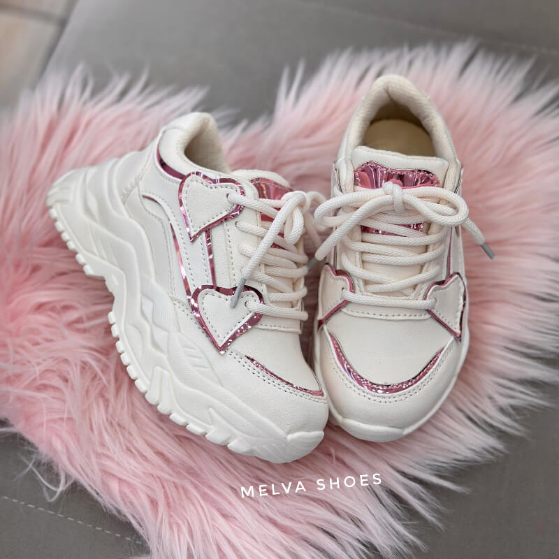 Sneakers Chunky Niña Beige y Rosa: Estilo Único, Comodidad y Tendencia