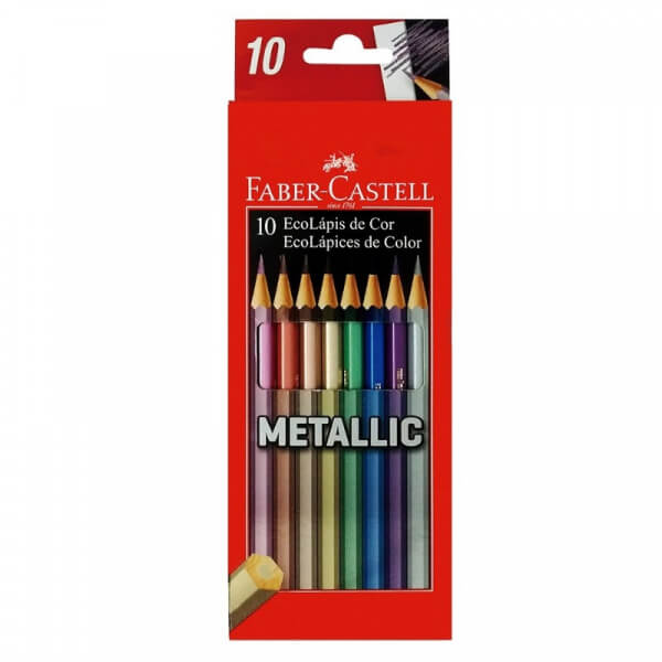 EcoLapices Faber-Castell 10 Colores Metálicos