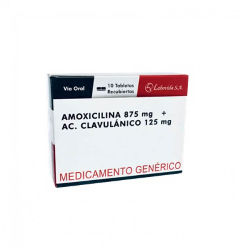AMOXICILINA 875MG+CLAV 125MG TABLETAS X10