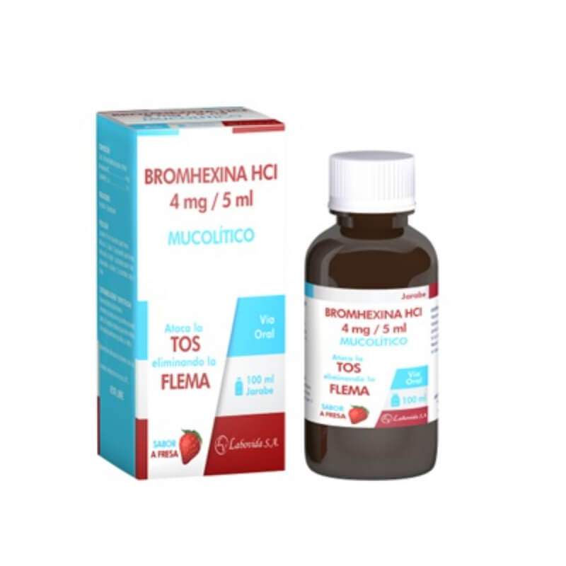 BROMHEXINA HCI 4MG/5ML SUSPENSION PEDRIATRICO 100ML