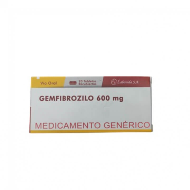 GEMFIBROZILO 600MG TABLETAS X 20