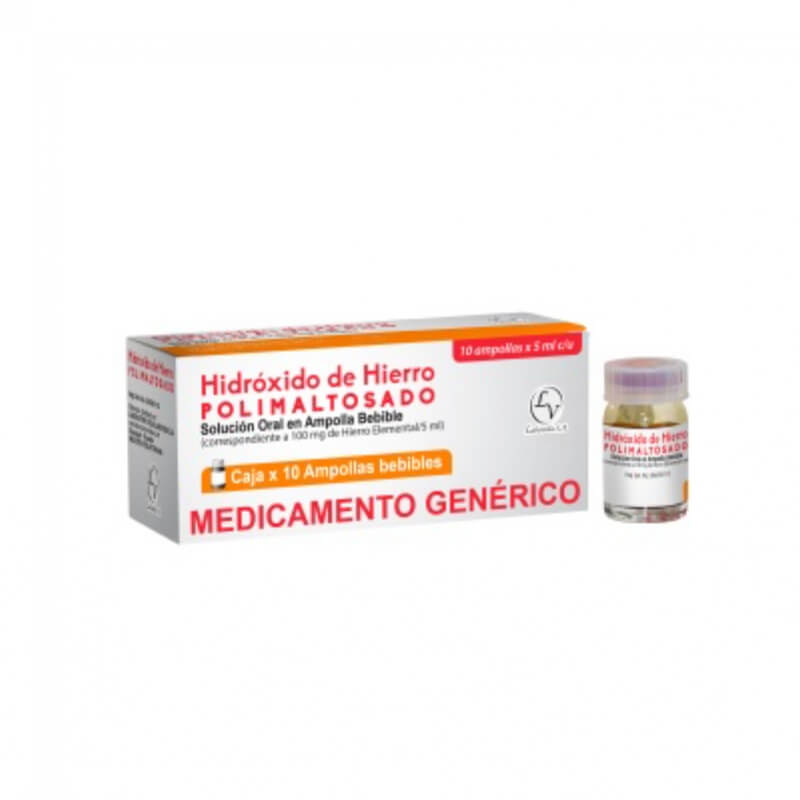 HIDROXIDO DE HIERRO AMPOLLAS BEBIBLES X 10