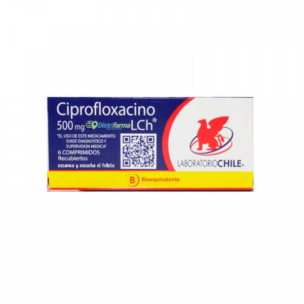 CIPROFLOXACINO 500MG COMPRIMIDOSX 6*1