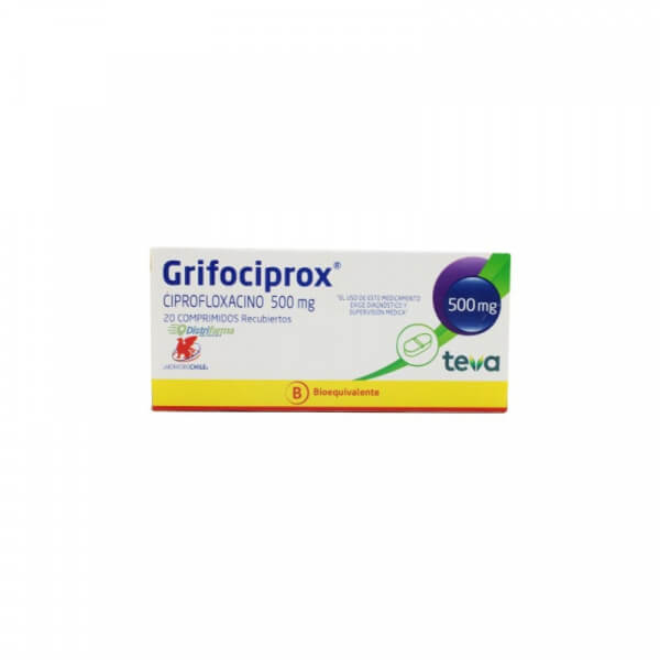 GRIFOCIPROX 500MG COMPRIMIDOS X 20*4