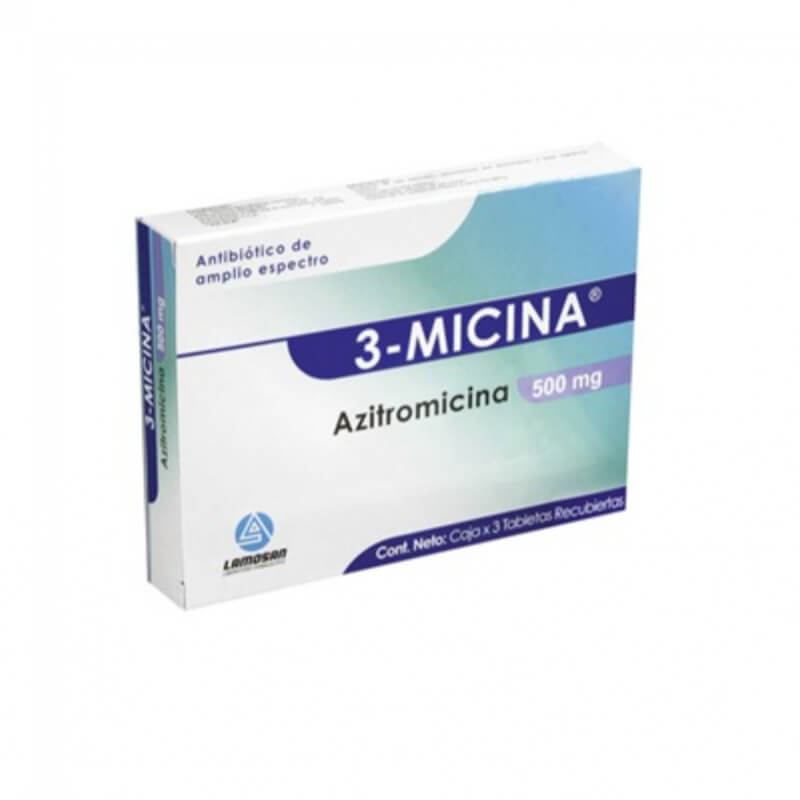 3-MICINA 500MG TABLETAS X 5