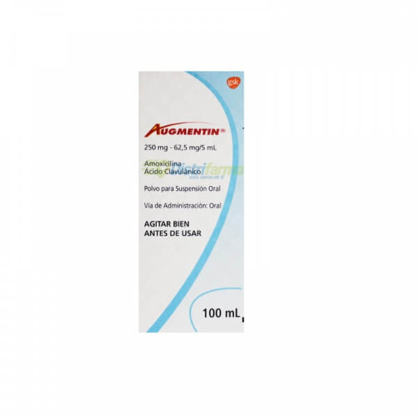 AUGMENTIN 250/62.5MG SUSPENSION X 100ML *1