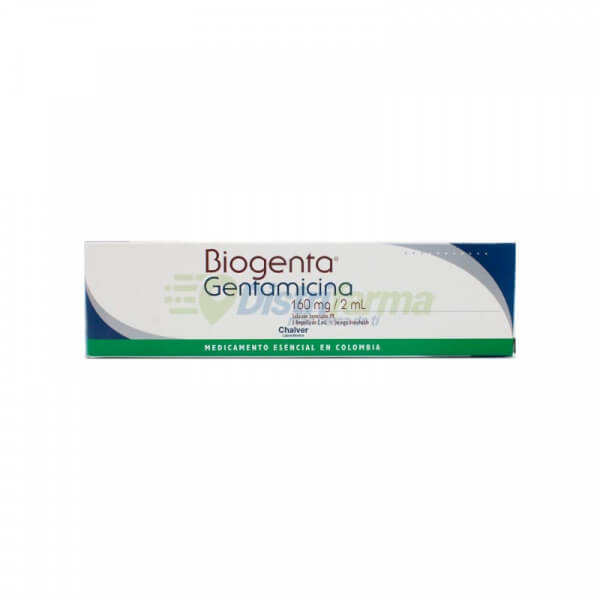 BIOGENTA AMPOLLAS 160MG +JERINGA *1
