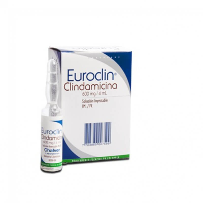 EUROCLIN 600mg: Antibiótico Clindamicina