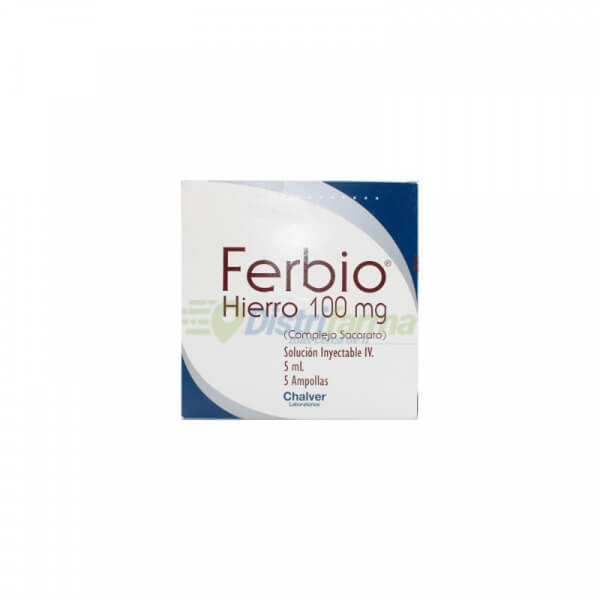 FERBIO 100MG IV AMPOLLAS X 5*5