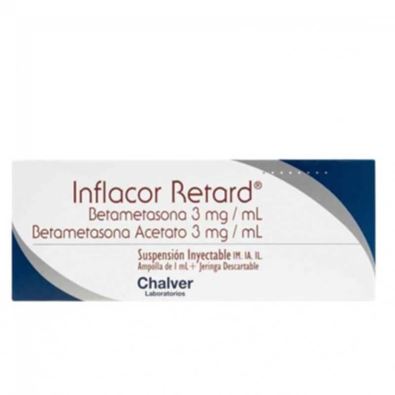 INFLACOR RETARD 3MG/3MG AMPOLLA X 1ML