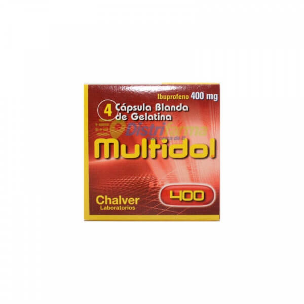 MULTIDOL 400MG CAPSULAS X 4 *1