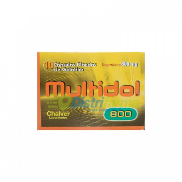 MULTIDOL 800MG CAPSULAS X 10
