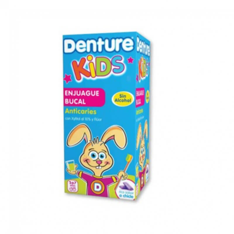 DENTURE KIDS ENJUAGUE X 240ML