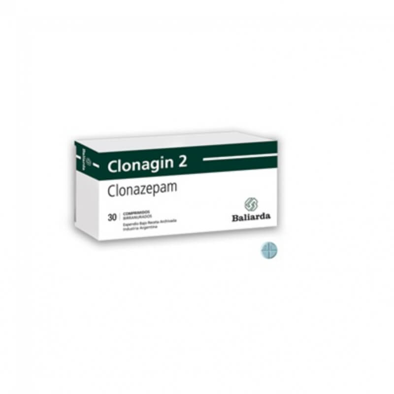 CLONAGIN 2 MG TABLETAS X 30*3 