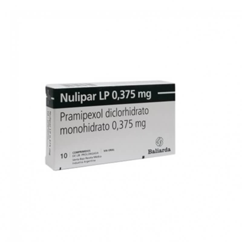 NULIPAR LP 0.375MG COMPRIMIDOS X 10