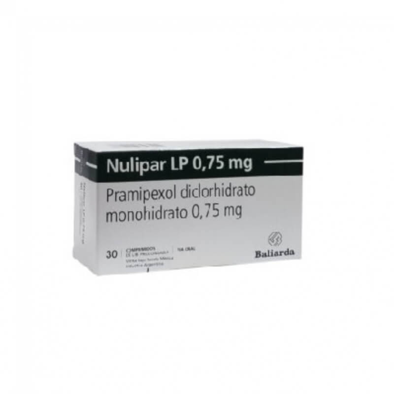 NULIPAR LP 0.75MG COMPRRIMIDOS X 30