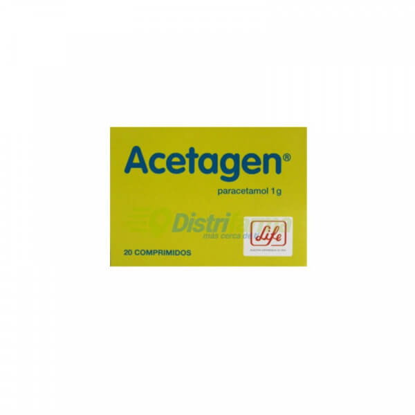 ACETAGEN 1GR COMPRIMIDOS X 20*1